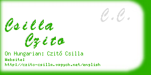 csilla czito business card