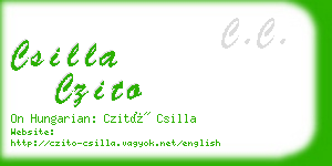 csilla czito business card